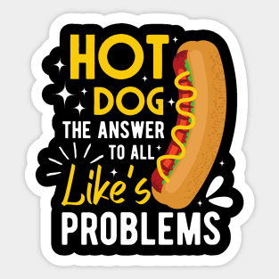 Hot Dog Lover - Wiener Frankfurter Frank Vienna Sausage Bun Sticker